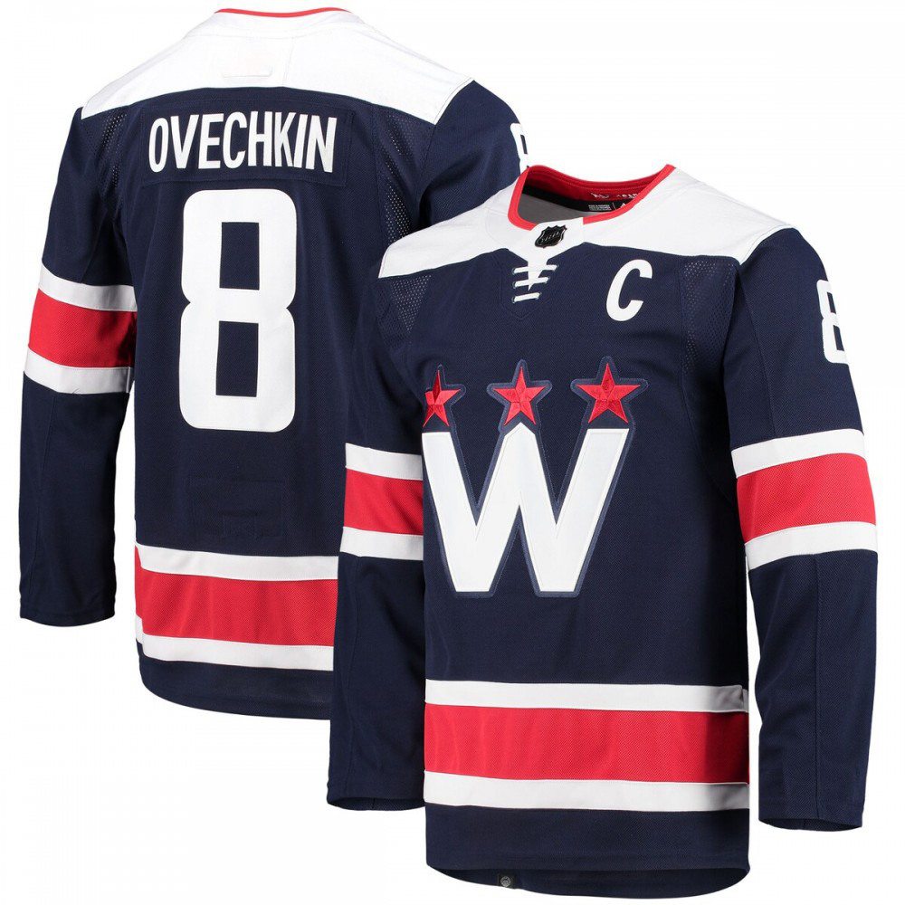 Alexander Ovechkin Washington Capitals 2020/21 Navy Alternate Premium Player Jersey-Pro Kit Vault | Brand New 26/27 Sports Jerseys